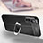 Soft Silicone Gel Leather Snap On Case Cover with Magnetic Finger Ring Stand for Xiaomi Mi 12 Lite 5G
