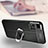 Soft Silicone Gel Leather Snap On Case Cover with Magnetic Finger Ring Stand for Xiaomi Redmi Note 11 Pro+ Plus 5G