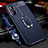 Soft Silicone Gel Leather Snap On Case Cover with Magnetic Finger Ring Stand for Xiaomi Redmi Note 11R 5G