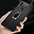 Soft Silicone Gel Leather Snap On Case Cover with Magnetic Finger Ring Stand for Xiaomi Redmi Note 7 Pro