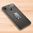 Soft Silicone Gel Leather Snap On Case Cover with Magnetic Finger Ring Stand for Xiaomi Redmi Note 7 Pro Gray