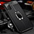 Soft Silicone Gel Leather Snap On Case Cover with Magnetic Finger Ring Stand N02 for Samsung Galaxy Note 20 5G