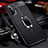 Soft Silicone Gel Leather Snap On Case Cover with Magnetic Finger Ring Stand S01 for Huawei Honor 20 Pro