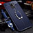 Soft Silicone Gel Leather Snap On Case Cover with Magnetic Finger Ring Stand S01 for Huawei Mate 30 Lite