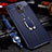 Soft Silicone Gel Leather Snap On Case Cover with Magnetic Finger Ring Stand S01 for Huawei Nova 5z