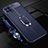 Soft Silicone Gel Leather Snap On Case Cover with Magnetic Finger Ring Stand S01 for Huawei Nova 8 SE 5G
