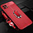 Soft Silicone Gel Leather Snap On Case Cover with Magnetic Finger Ring Stand S01 for Oppo A72 5G