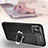 Soft Silicone Gel Leather Snap On Case Cover with Magnetic Finger Ring Stand S01 for Oppo A92s 5G