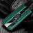 Soft Silicone Gel Leather Snap On Case Cover with Magnetic Finger Ring Stand S01 for Xiaomi Mi 10 Pro Green