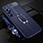 Soft Silicone Gel Leather Snap On Case Cover with Magnetic Finger Ring Stand S01 for Xiaomi Mi 10 Ultra