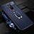 Soft Silicone Gel Leather Snap On Case Cover with Magnetic Finger Ring Stand S01 for Xiaomi Redmi 8