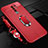 Soft Silicone Gel Leather Snap On Case Cover with Magnetic Finger Ring Stand S01 for Xiaomi Redmi 9