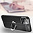 Soft Silicone Gel Leather Snap On Case Cover with Magnetic Finger Ring Stand S02 for Apple iPhone 13 Pro Max