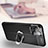 Soft Silicone Gel Leather Snap On Case Cover with Magnetic Finger Ring Stand S02 for Apple iPhone 14 Plus
