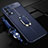 Soft Silicone Gel Leather Snap On Case Cover with Magnetic Finger Ring Stand S02 for Oppo Reno5 5G