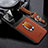 Soft Silicone Gel Leather Snap On Case Cover with Magnetic Finger Ring Stand S03 for Apple iPhone 14 Pro Max
