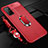 Soft Silicone Gel Leather Snap On Case Cover with Magnetic Finger Ring Stand S03 for Huawei Honor 30S