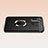 Soft Silicone Gel Leather Snap On Case Cover with Magnetic Finger Ring Stand S03 for Xiaomi Redmi Note 8 (2021)