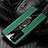 Soft Silicone Gel Leather Snap On Case Cover with Magnetic Finger Ring Stand S04 for Huawei P40 Green