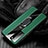 Soft Silicone Gel Leather Snap On Case Cover with Magnetic Finger Ring Stand S04 for Huawei P40 Pro Green