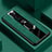 Soft Silicone Gel Leather Snap On Case Cover with Magnetic Finger Ring Stand S04 for Oppo A5 (2020) Green