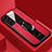Soft Silicone Gel Leather Snap On Case Cover with Magnetic Finger Ring Stand S04 for Samsung Galaxy S23 Plus 5G Red