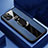 Soft Silicone Gel Leather Snap On Case Cover with Magnetic Finger Ring Stand T01 for Apple iPhone 11 Pro Max