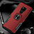 Soft Silicone Gel Leather Snap On Case Cover with Magnetic Finger Ring Stand T01 for Huawei Mate 20