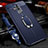 Soft Silicone Gel Leather Snap On Case Cover with Magnetic Finger Ring Stand T01 for Huawei Mate 20 Lite