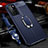 Soft Silicone Gel Leather Snap On Case Cover with Magnetic Finger Ring Stand T01 for Huawei P40