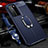 Soft Silicone Gel Leather Snap On Case Cover with Magnetic Finger Ring Stand T01 for Huawei P40 Pro