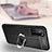 Soft Silicone Gel Leather Snap On Case Cover with Magnetic Finger Ring Stand T01 for Huawei P40 Pro