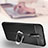 Soft Silicone Gel Leather Snap On Case Cover with Magnetic Finger Ring Stand T01 for OnePlus 8