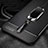 Soft Silicone Gel Leather Snap On Case Cover with Magnetic Finger Ring Stand T01 for OnePlus 8