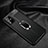 Soft Silicone Gel Leather Snap On Case Cover with Magnetic Finger Ring Stand T01 for Samsung Galaxy A51 5G