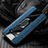 Soft Silicone Gel Leather Snap On Case Cover with Magnetic Finger Ring Stand T01 for Samsung Galaxy S10e Blue