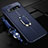 Soft Silicone Gel Leather Snap On Case Cover with Magnetic Finger Ring Stand T02 for Samsung Galaxy S10