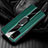 Soft Silicone Gel Leather Snap On Case Cover with Magnetic Finger Ring Stand T02 for Samsung Galaxy S20 5G Green