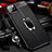 Soft Silicone Gel Leather Snap On Case Cover with Magnetic Finger Ring Stand T03 for Apple iPhone 11 Pro