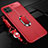 Soft Silicone Gel Leather Snap On Case Cover with Magnetic Finger Ring Stand T03 for Huawei P40 Lite