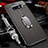 Soft Silicone Gel Leather Snap On Case Cover with Magnetic Finger Ring Stand T03 for Samsung Galaxy S10e