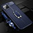Soft Silicone Gel Leather Snap On Case Cover with Magnetic Finger Ring Stand T04 for Apple iPhone 11 Pro