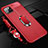 Soft Silicone Gel Leather Snap On Case Cover with Magnetic Finger Ring Stand T04 for Apple iPhone 11 Pro