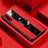 Soft Silicone Gel Leather Snap On Case Cover with Magnetic Finger Ring Stand T04 for Huawei Honor 20i Red