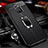 Soft Silicone Gel Leather Snap On Case Cover with Magnetic Finger Ring Stand T04 for Huawei Mate 20