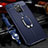 Soft Silicone Gel Leather Snap On Case Cover with Magnetic Finger Ring Stand T04 for Huawei Mate 20