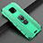 Soft Silicone Gel Leather Snap On Case Cover with Magnetic Finger Ring Stand T04 for Huawei Mate 20 Pro