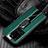 Soft Silicone Gel Leather Snap On Case Cover with Magnetic Finger Ring Stand T04 for Samsung Galaxy S20 Ultra 5G Green