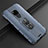 Soft Silicone Gel Leather Snap On Case Cover with Magnetic Finger Ring Stand T05 for Huawei Mate 20