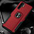 Soft Silicone Gel Leather Snap On Case Cover with Magnetic Finger Ring Stand T05 for Huawei P30 Pro New Edition Red